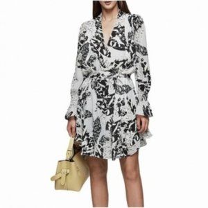 Elegant Black and White Women's Dress